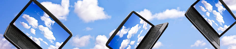 foto de ordenadores en la nube